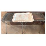 Lot of Metal TV Stands - 24" x 18" x 21"