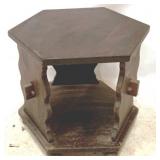 Wood Side Table - 27" x 23" x 23"