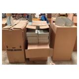 8 Boxes Plastic Storage Bins - 15" x 9" x 6"