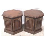 2 Cabinet End Tables - 21" x 22"
