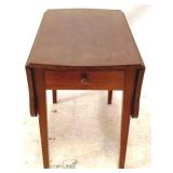 Drop Side One Drawer Table - 25" x 16" x 24"