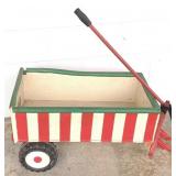 Wood Cart - AS-IS - No Front Wheels 14" x 27"x 19"