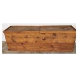 Wood Storage Box - 25" x 73" x 20"