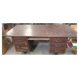 Wood Desk - AS-IS - Damaged - 29" x 78" x 38"
