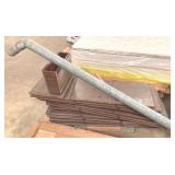 Lot of Wood Items & Metal Pipe