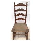 Wood Rocker - 38" x 28" x 18"