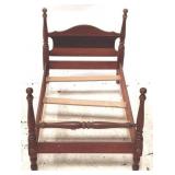 Wood Doll Size Bed - 30" x 20" x 21"