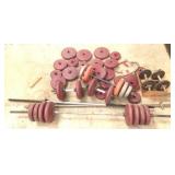 Weight Set with Bars and Assorted Weights