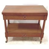 Rolling Wood Server - 34" x 18" x 30"