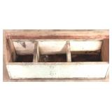 Wood  Toolbox - 9" x 25" x 12"