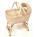 Wicker Bassinet - 28" x 22" x 15"