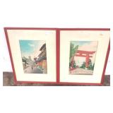 2 Oriental Prints - 26" x 20"