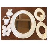 7 Piece Plastic Hobnail Wall Hangings