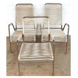 3 Vintage Outdoor Chairs - 36" x 23" x 32"