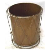 Metal Trash Can - 14" x 10" x 8"