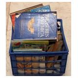 Plastic Crate Full of Books