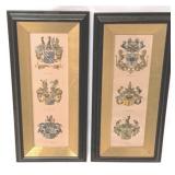 2 Framed Prints - 22" x 9"