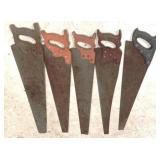 Lot of 5 Hand Saws - 29" Long