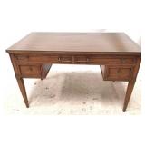 Wood Desk with Glass Top - 30" x 45" x 25"