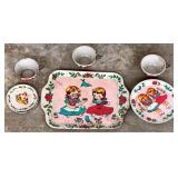 Miniature Metal Toy Tea Set