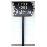 Little House Wood Antiques Sign - 96" x 46"