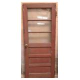 Wood Door with Window - AS-IS 32" x 80"