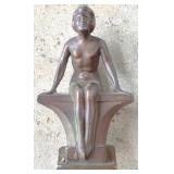 Bronze Nude Statue - 6.75" Tall