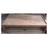 Wood Coffee Table - 17" x 48" x 24"