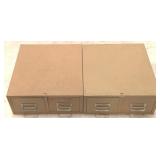 2 Metal File Cabinets - 6" x 15" x 16"