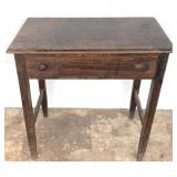 One Drawer Wood Stand - AS-IS - Missing Knob