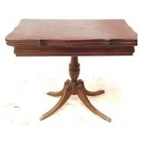 Mahogany Flip-Top Table - 29" x 30" x 16"