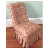 Upholstered & Tufted Armless Chair