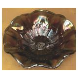 Millersburg Cosmos Carnival Glass Bowl