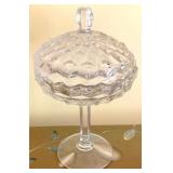 Fostoria American Tall Covered Candy