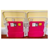 2 Folding Chairs 27 x 22 x 31.5