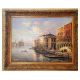 Signed Canvas Wall Art in Frame 45 x 58