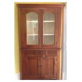 Early Corner Cupboard, Painted Interior