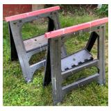 Pair Folding Sawhorses 31 x 27