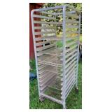 Metal Rolling Rack 64 x 21 x 26