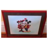 Signed Mickey & Minnie Mouse Drawing