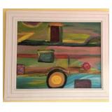 Framed Canvas Painting 25 x 21