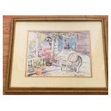 Framed Sylvia Watercolor 17.5 x 21.5