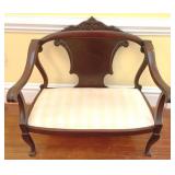 Vintage Empire Carved Settee