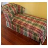 Vintage Upholstered Chaise Lounge