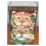 Fitz & Floyd Lion Covered Box w/ Box