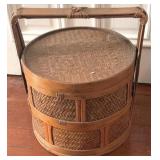 Asian Woven Wedding Basket 18 x 15