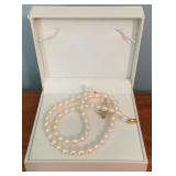 Cultured Fresh Pearl Necklace in Box