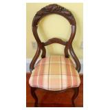 Victorian Carved Balloon Back Chair