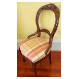 Victorian Carved Balloon Back Chair