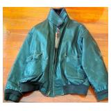 US Navy Leather Bomber Jacket sz 3XL